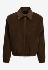 AMI PARIS Ami De Coeur Jacket Brown HJK830.CO00892221_3dbccb61-6337-47d9-b813-7c37c8187cbf