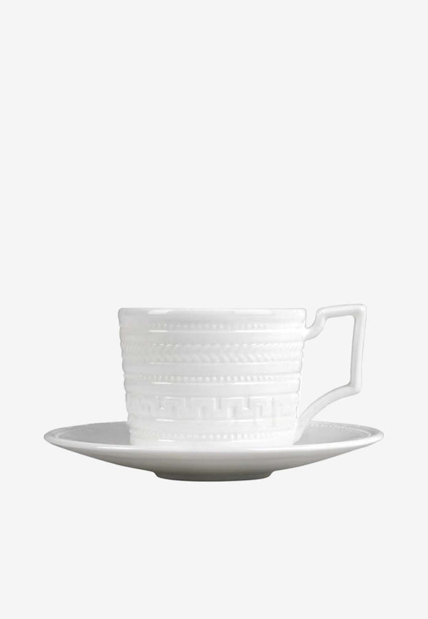 Wedgwood Intaglio Coffee Cup and Saucer White 1058001
