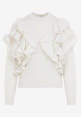 Ruffled Mohair Sweater
