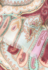 Etro Paisley Print Scarf in Silk and Cashmere 10660-8019 0500 Multicolor