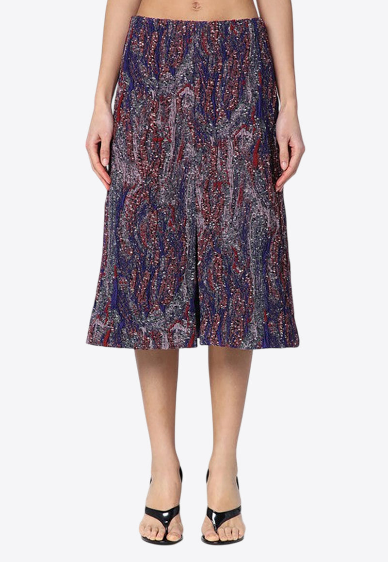 Dries Van Noten Jacquard Midi Skirt Multicolor 108191543/Q_DRVNO-352