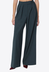 Dries Van Noten Wide-Leg Tailored Pants Green 109032060/R_DRVNO-613