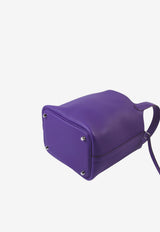 Picotin Lock 18 Bag in Purple Clemence with Palladium Hardware