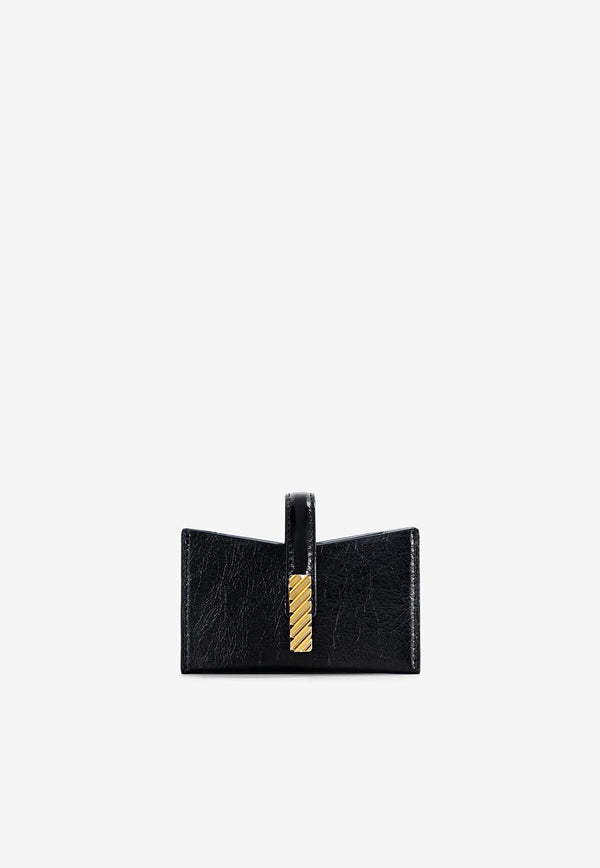 Mlouye Isla Leather Cardholder with Signature-Lock Black 11-017-185_BLACK