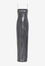 ROTATE Sequin Sleeveless Maxi Dress Black 110129100BLACK