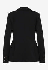 بليزر من الصوف بصف أزرار واحد