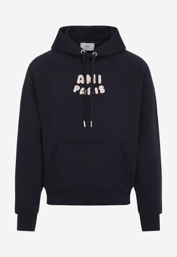 Logo Print Drawstring Hoodie