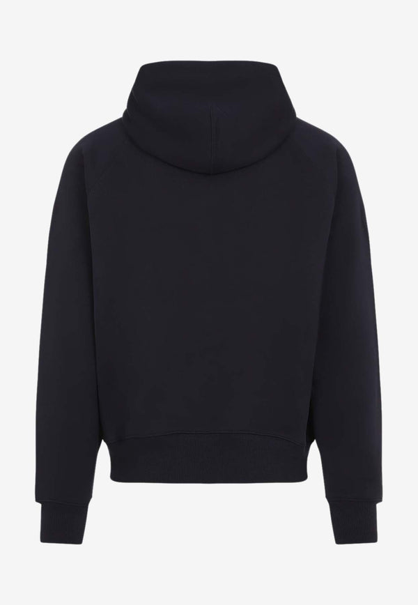 Logo Print Drawstring Hoodie