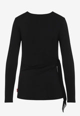 توب تي-كريسي طويل الأكمام