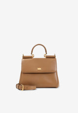 Small My Sicily Leather Top Handle Bag