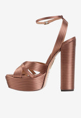 Sundace 140 Satin Platform Sandals