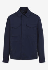 Roquille Logo Patch Shirt Jacket