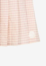 Gingham Check Mini Pleated Skirt