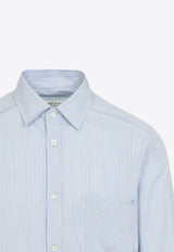 Long-Sleeved Stripe Shirt