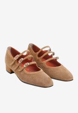 Ariana 30 Split Suede Mary-Jane Pumps