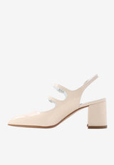 Banana 70 Patent Leather Slingback Pumps
