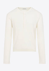 Fine Knit Henley T-shirt