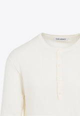 Fine Knit Henley T-shirt