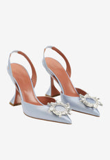 Begum 95 Slingback Satin Pumps