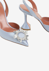 Begum 95 Slingback Satin Pumps