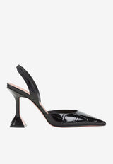 Holli 95 Slingback Pumps in Croc-Embossed Leather