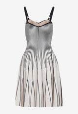 Geometric Knit Mini Dress