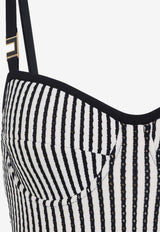 Geometric Knit Mini Dress