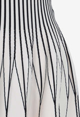 Geometric Knit Mini Dress