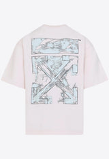 Rubbed Paint Arrows Skate T-shirts