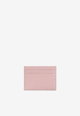 Logo Plaque Calf Leather Cardholder