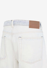 Washed Straight-Leg Jeans