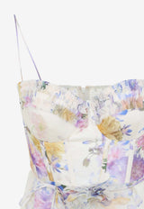 Luna Ruffle Floral Midi Dress