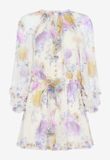 Luna Ruffled Floral Playsuit