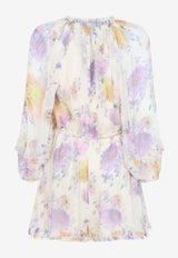 Luna Ruffled Floral Playsuit