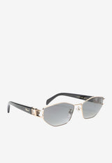 Geometric Logo Sunglasses