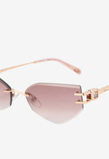 Geometric Logo Sunglasses