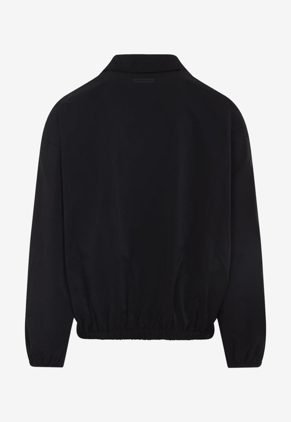 Logo Embroidered Half-Zip Sweatshirt