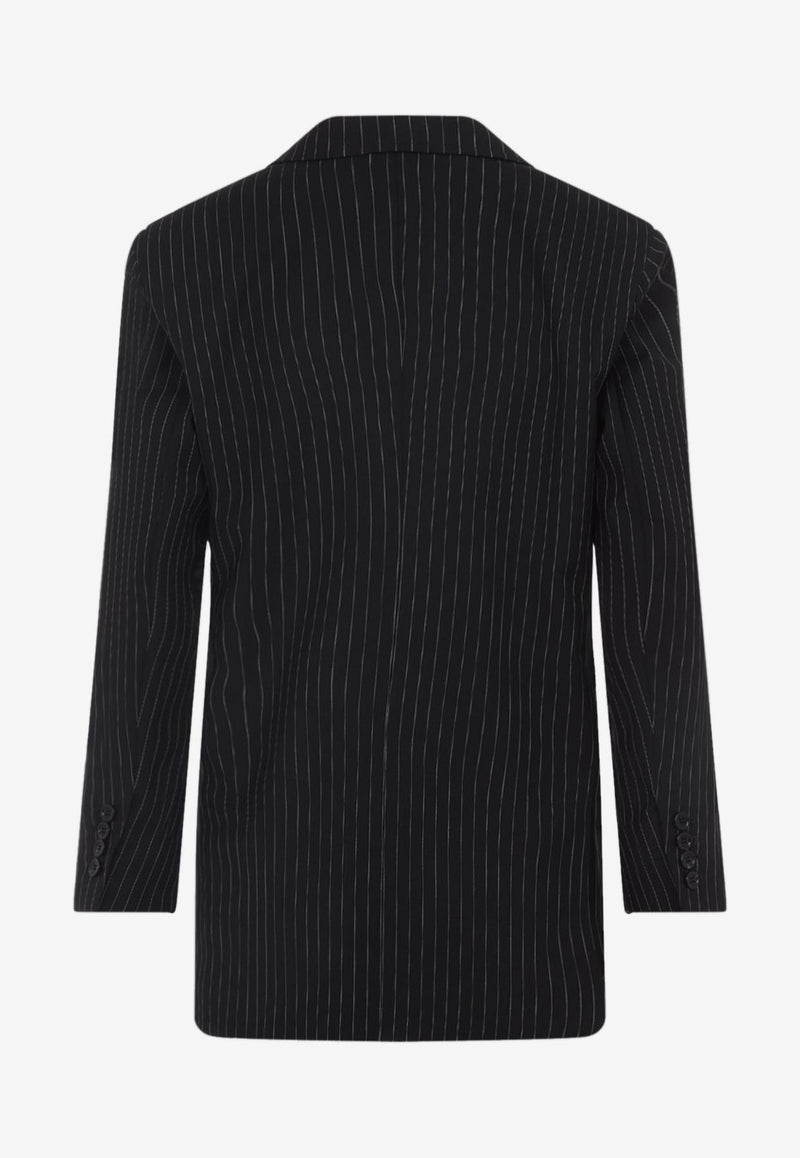 Mattia Pinstriped Double-Breasted Blazer