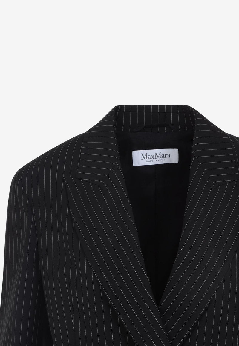 Mattia Pinstriped Double-Breasted Blazer