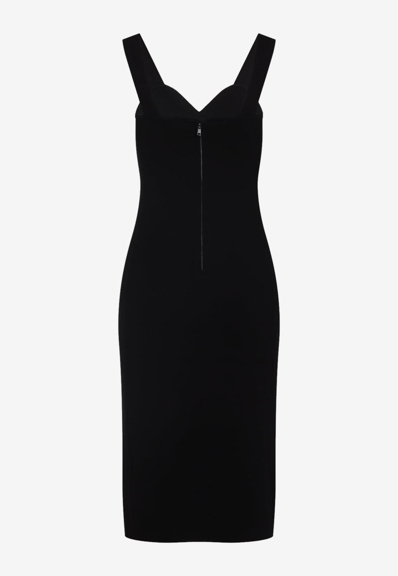 Teak Compact Midi Dress