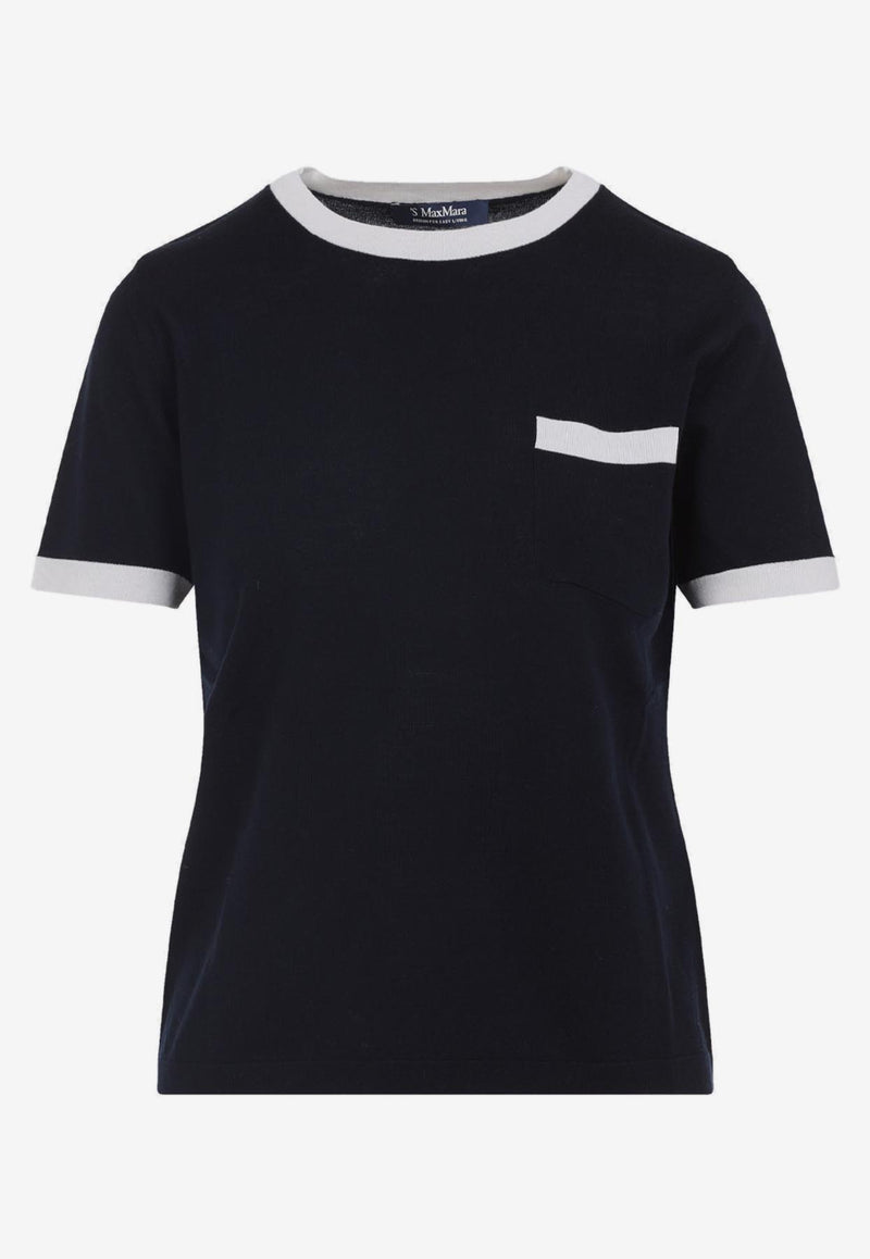 Egidio Short-Sleeved Wool Knit T-shirt