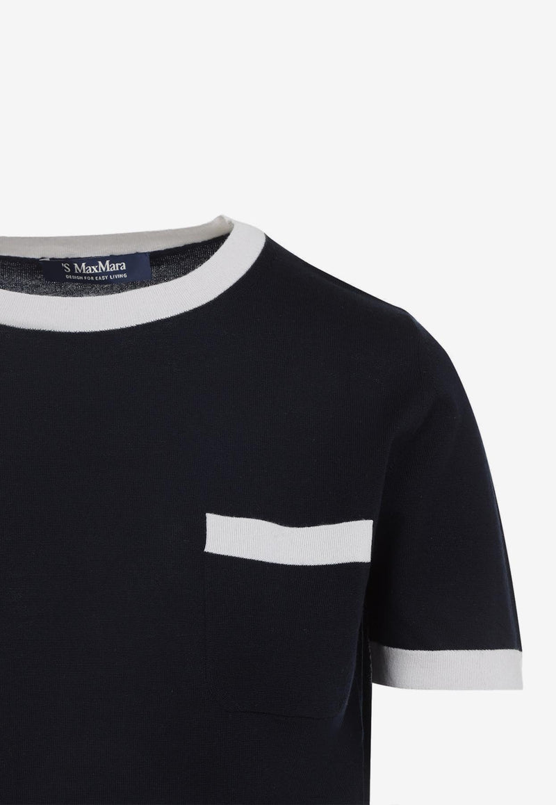 Egidio Short-Sleeved Wool Knit T-shirt