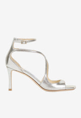 Azia 75 Metallic-Leather Sandals