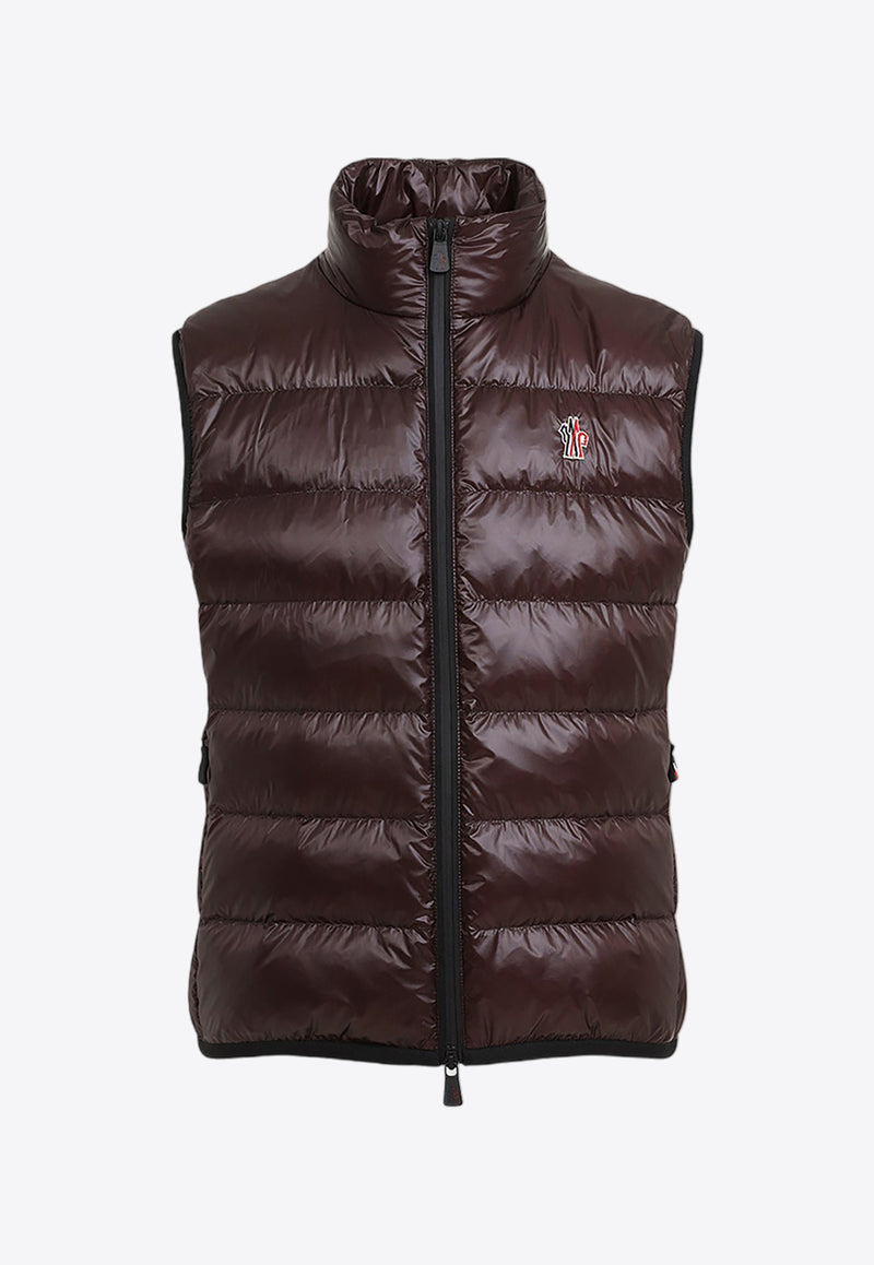 Logo-Embroidered Down Vest