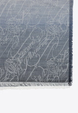 Dégradé Scritto Wool and Silk Scarf