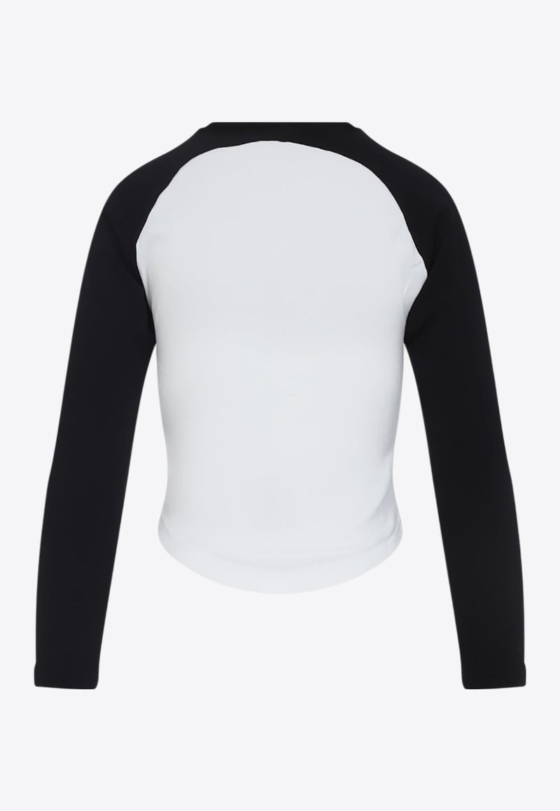 Circle Contrast Long-Sleeved T-shirt