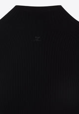 Circle Rib Knit Mini Dress