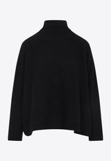 High-Neck Cashmere Sweater