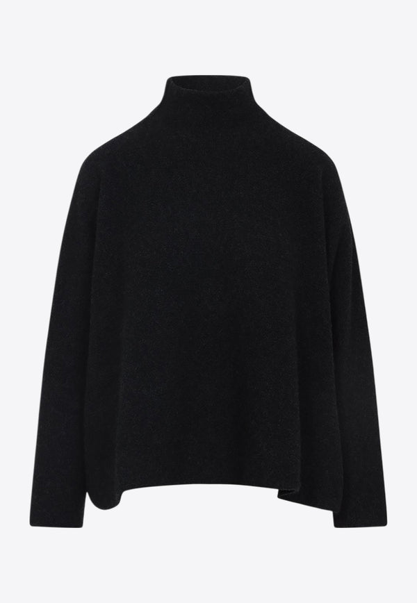 High-Neck Cashmere Sweater