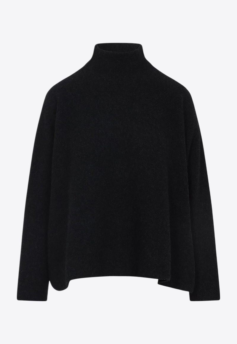High-Neck Cashmere Sweater